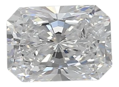 0.78 Carat D VVS2 Radiant Lab Diamond