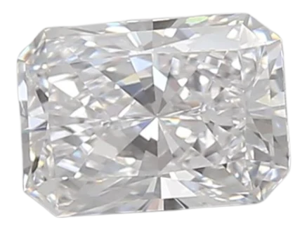 0.79 Carat D VVS1 Radiant Lab Diamond