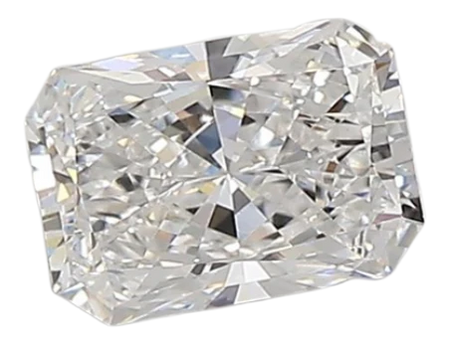 0.79 Carat D VVS2 Radiant Lab Diamond
