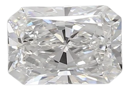 0.79 Carat E VVS2 Radiant Lab Diamond