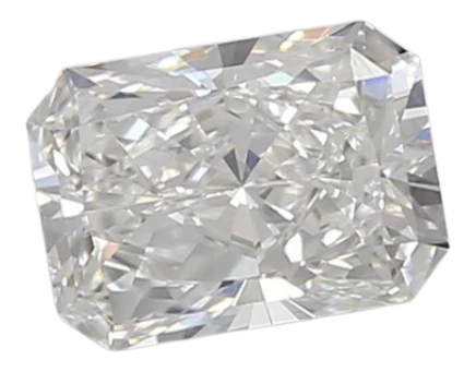 0.82 Carat F VVS1 Radiant Lab Diamond