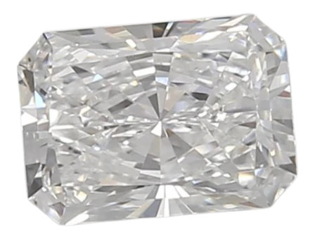 0.83 Carat D VVS1 Radiant Lab Diamond