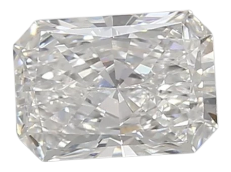 0.83 Carat D VVS2 Radiant Lab Diamond