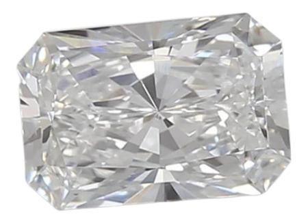 0.83 Carat D VVS2 Radiant Lab Diamond
