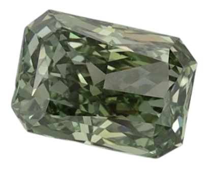 0.84 Carat Green VS1 Radiant Lab Diamond