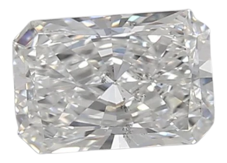 0.85 Carat D SI1 Radiant Lab Diamond
