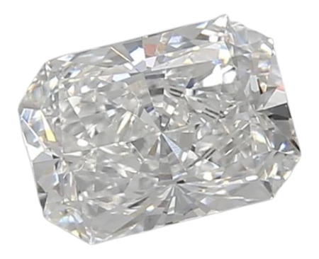 0.85 Carat E VS2 Radiant Lab Diamond