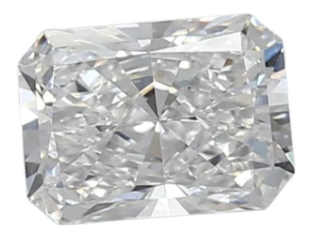 0.85 Carat D VVS2 Radiant Lab Diamond