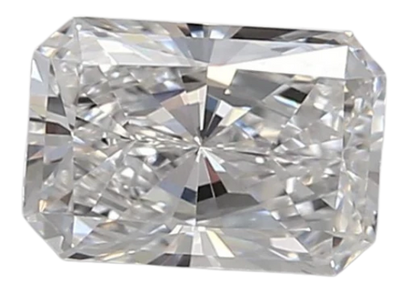 0.85 Carat D VVS2 Radiant Lab Diamond