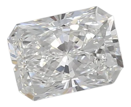 0.85 Carat D VVS2 Radiant Lab Diamond
