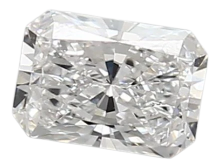 0.85 Carat D VVS2 Radiant Lab Diamond