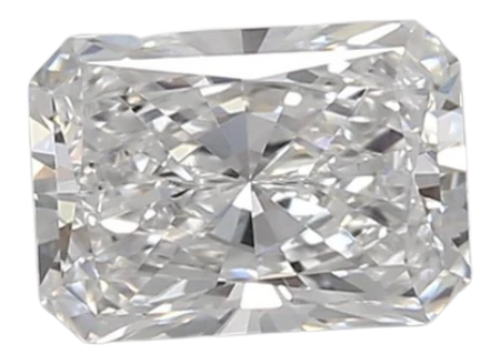 0.86 Carat D VVS2 Radiant Lab Diamond