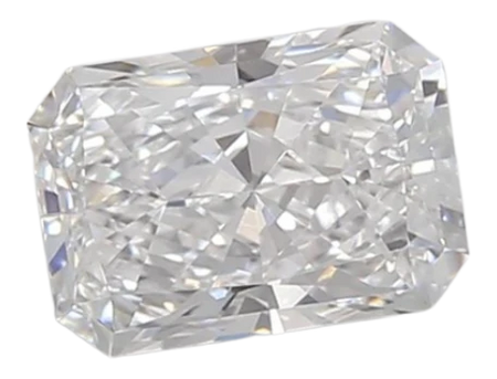 0.86 Carat D VVS2 Radiant Lab Diamond