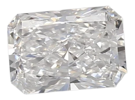 0.86 Carat D VVS2 Radiant Lab Diamond