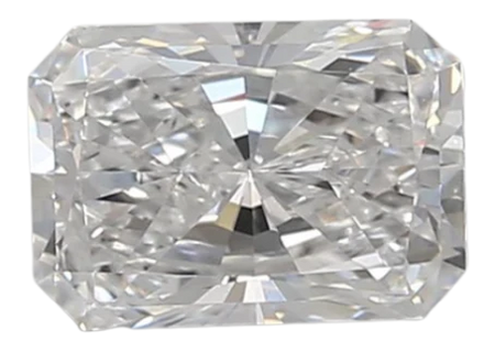 0.86 Carat D VVS2 Radiant Lab Diamond