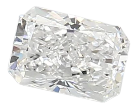0.86 Carat D VVS2 Radiant Lab Diamond