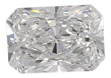 0.87 Carat D VS2 Radiant Lab Diamond