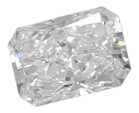 0.87 Carat D VVS2 Radiant Lab Diamond