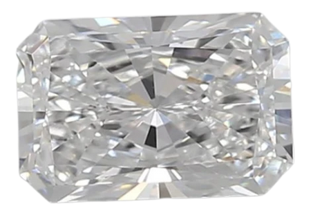 0.87 Carat D VVS2 Radiant Lab Diamond