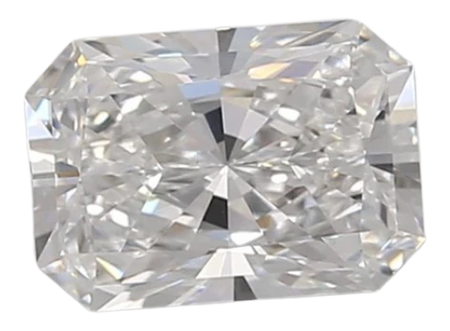 0.87 Carat D VVS2 Radiant Lab Diamond