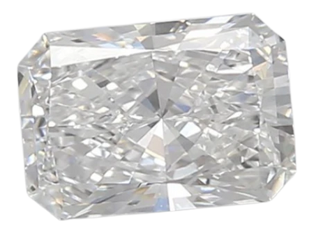 0.88 Carat D VVS2 Radiant Lab Diamond
