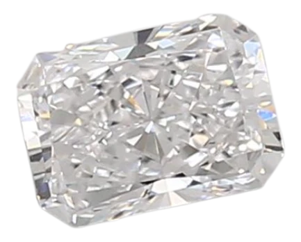 0.89 Carat D VVS2 Radiant Lab Diamond