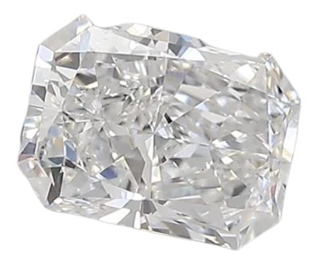 0.89 Carat D VVS2 Radiant Lab Diamond