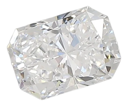 0.9 Carat D VVS2 Radiant Lab Diamond