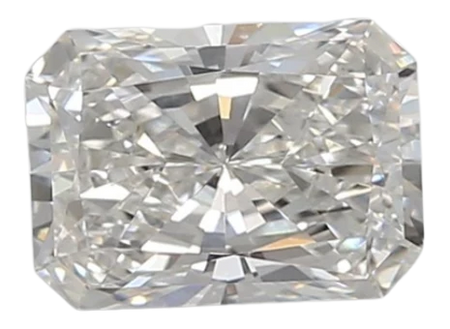 0.91 Carat F VVS1 Radiant Lab Diamond