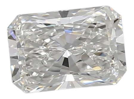 0.91 Carat F VVS2 Radiant Lab Diamond