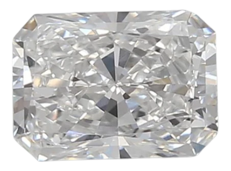 0.92 Carat D VVS2 Radiant Lab Diamond