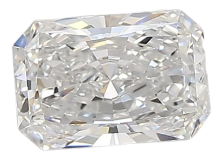 0.93 Carat D VVS2 Radiant Lab Diamond