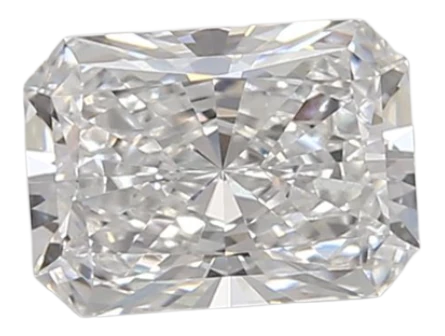 0.93 Carat D VVS2 Radiant Lab Diamond