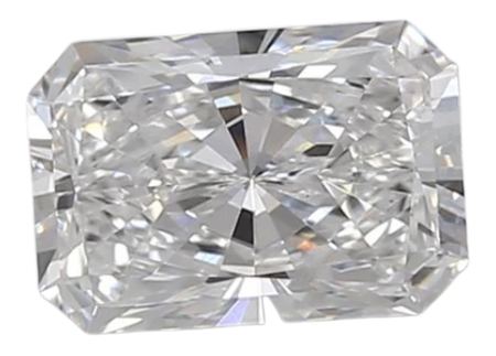 0.93 Carat D VVS2 Radiant Lab Diamond