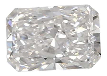 0.93 Carat D VVS2 Radiant Lab Diamond