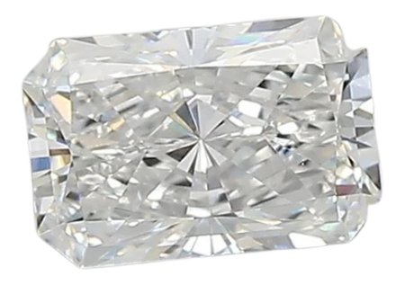 0.95 Carat D VVS2 Radiant Lab Diamond