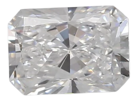 0.96 Carat D VVS2 Radiant Lab Diamond