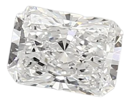 0.96 Carat D VVS2 Radiant Lab Diamond