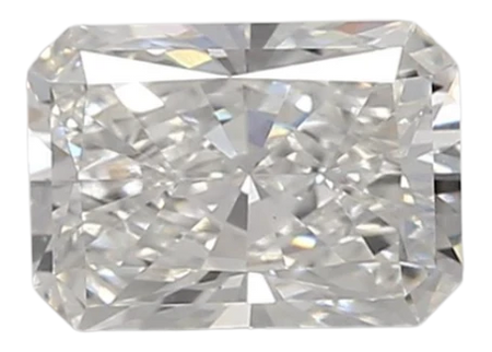 0.96 Carat F VVS2 Radiant Lab Diamond