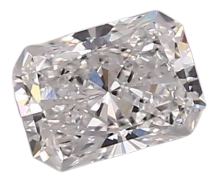 0.97 Carat D VVS2 Radiant Lab Diamond