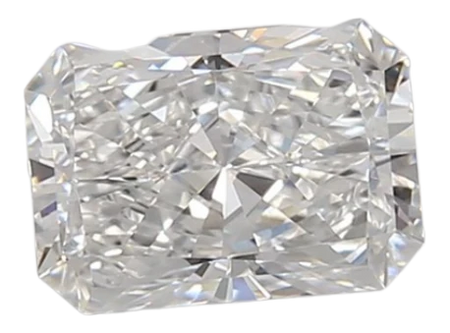 0.97 Carat D VVS2 Radiant Lab Diamond