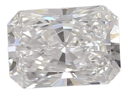 0.98 Carat D VVS2 Radiant Lab Diamond
