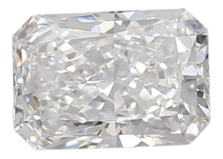 0.99 Carat D VVS2 Radiant Lab Diamond