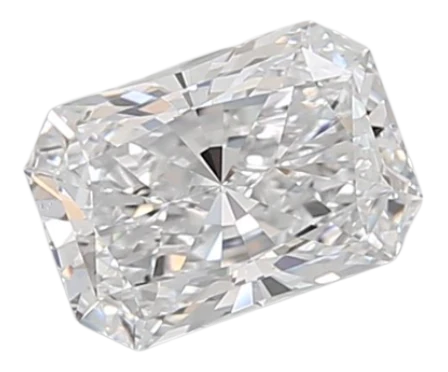 1.02 Carat D VVS2 Radiant Lab Diamond