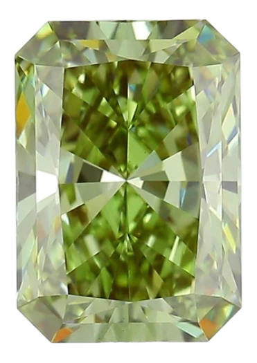 1.68 Carat Green VS1 Radiant Lab Diamond