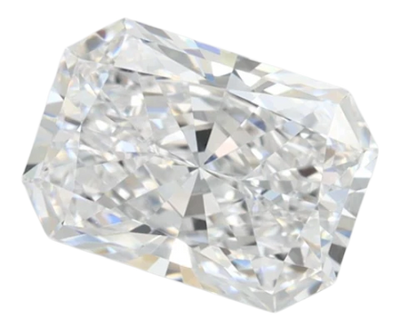 1.87 Carat D VVS1 Radiant Lab Diamond