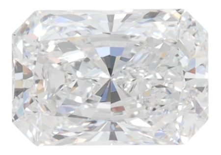 2.07 Carat D VVS1 Radiant Lab Diamond