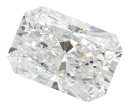 2.09 Carat D VVS1 Radiant Lab Diamond