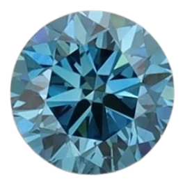 0.3 Carat Blue VS2 Round Lab Diamond