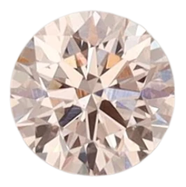 0.32 Carat Pink VS1 Round Lab Diamond
